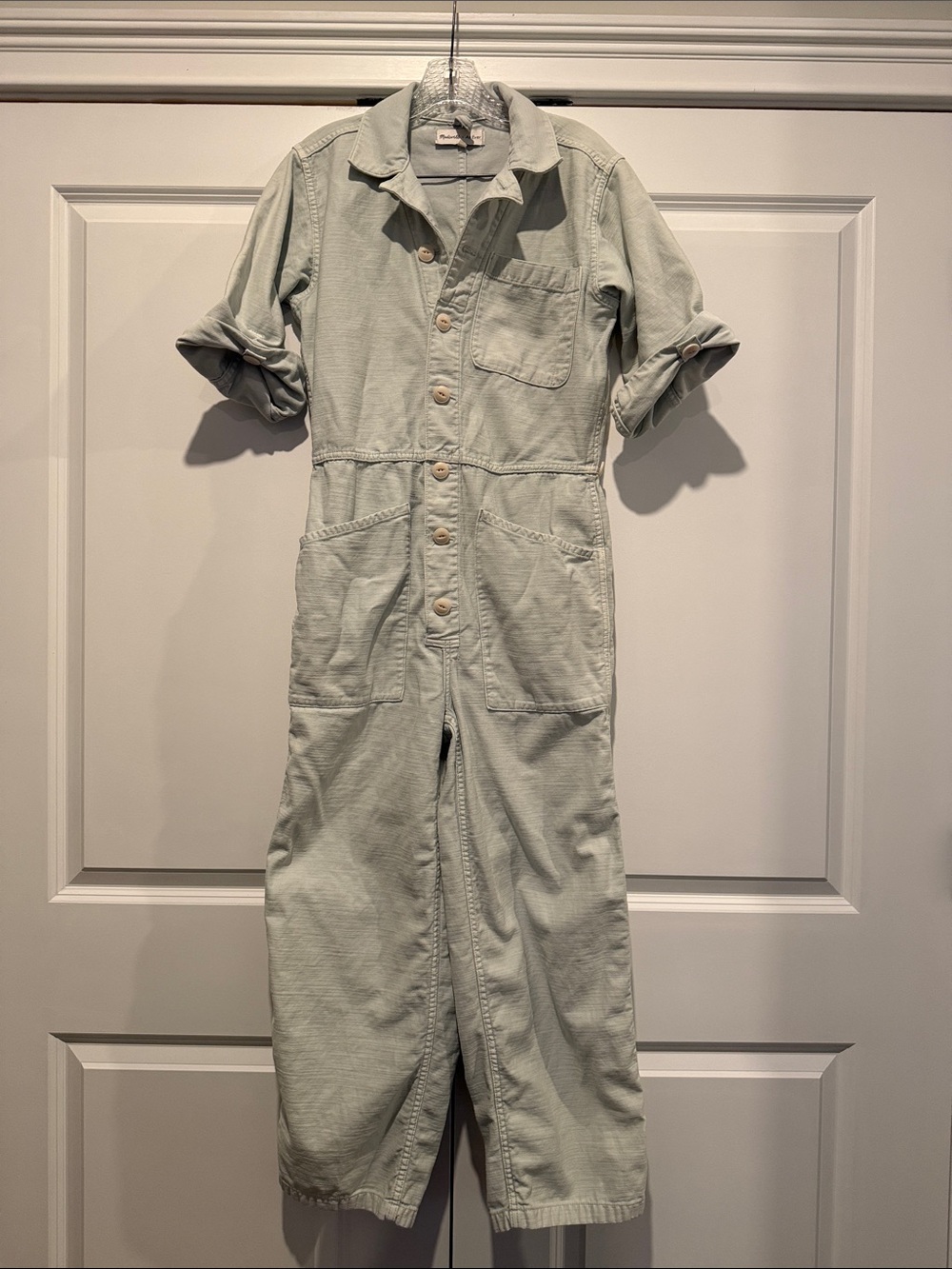 Madewell Light Sage Utility Coveralls Jumpsuit